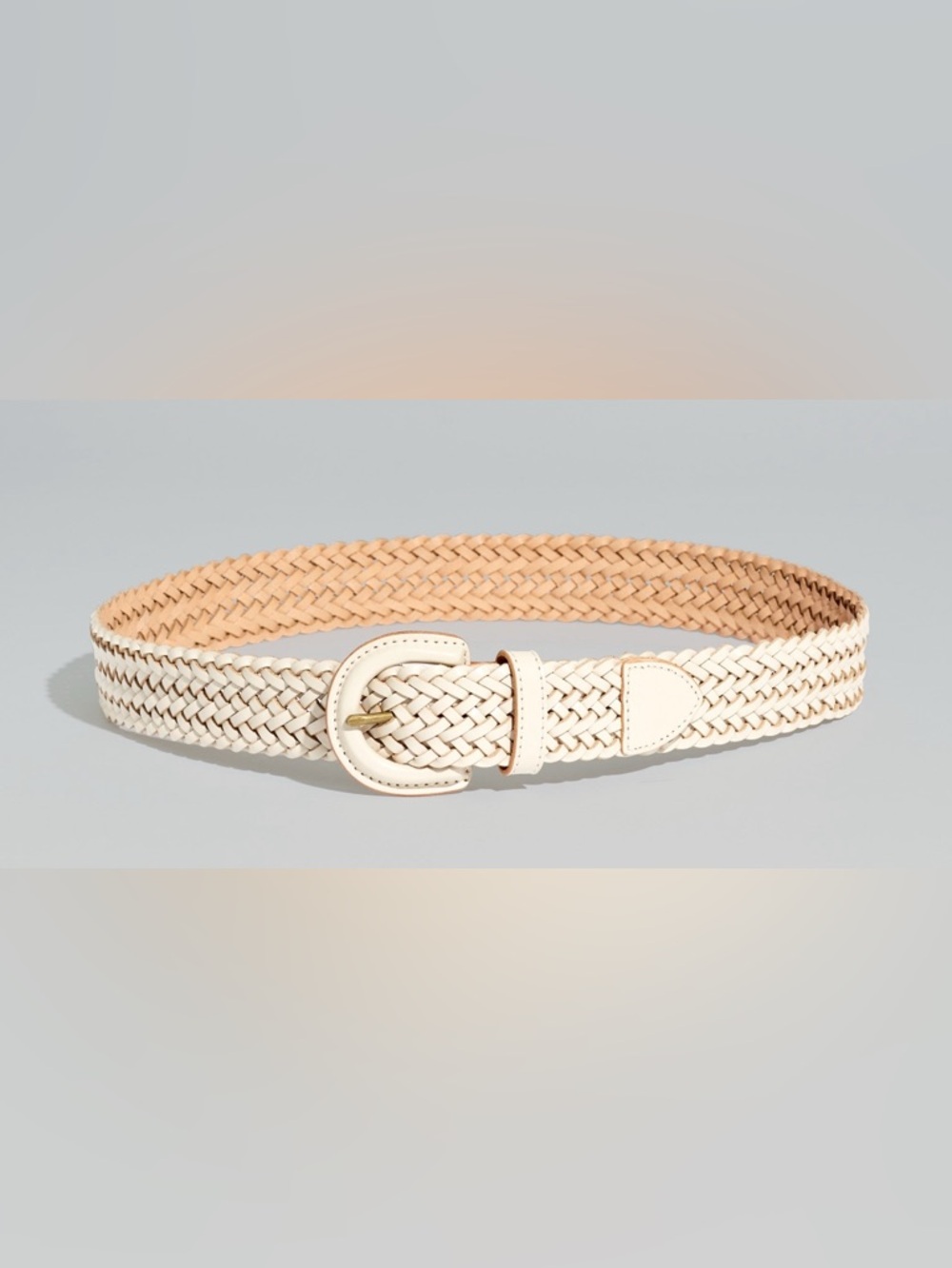 NWT MADEWELL Woven Leather Belt size women’s extra small/small